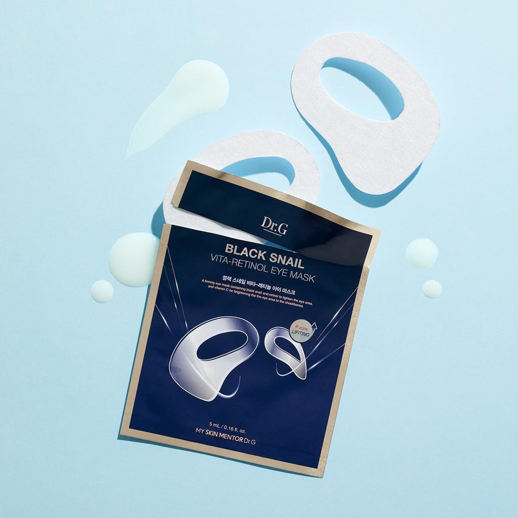 Dr.G Черная улиточная маска для глаз Vita-Retinol 5 шт.
