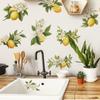 Lemon Green Leaves Stickers PVC Wallpaper East To Intall Fresh Decor Wall Decals