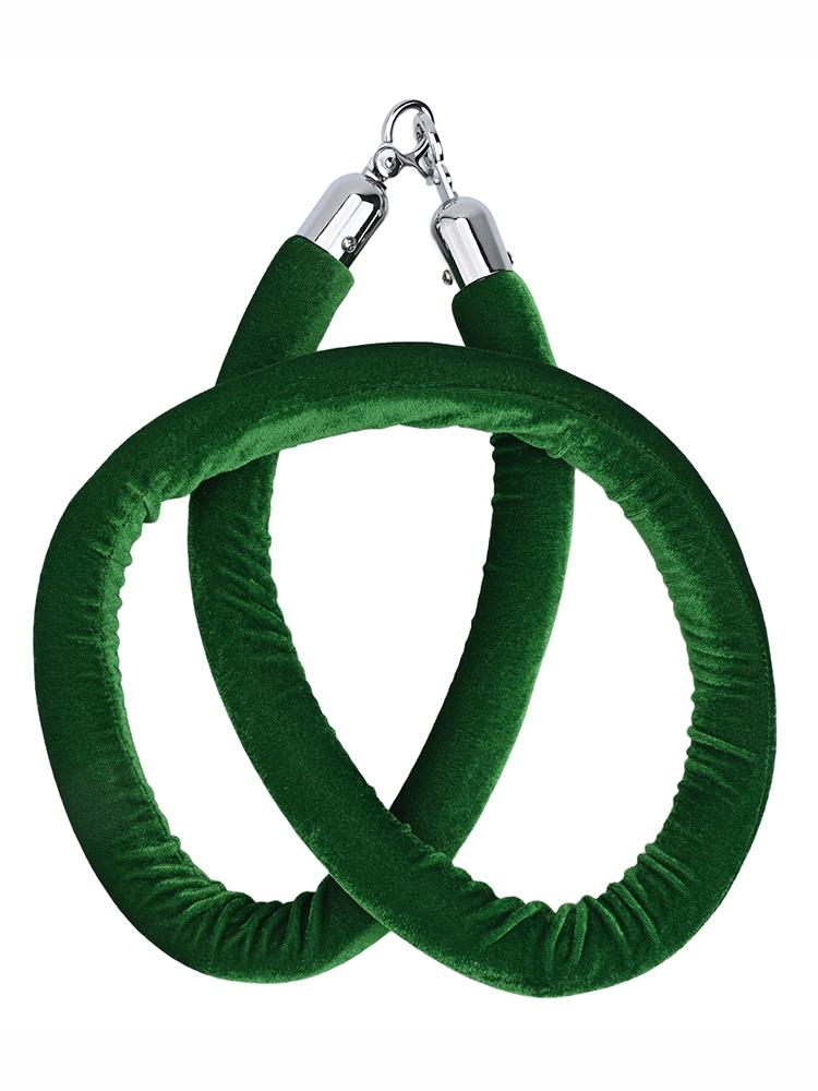 Стильный 5-футовый бархатный канат для контроля толпы бордового цвета для столбиков