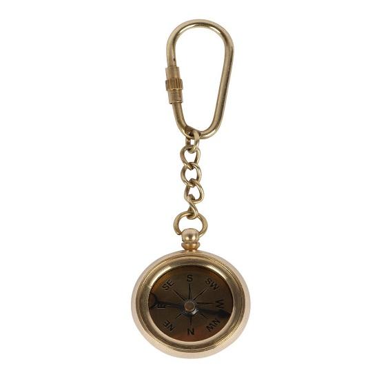 Морской антикварный латунный винтажный цельный автомобильный крючок для ключей Ross London Compass