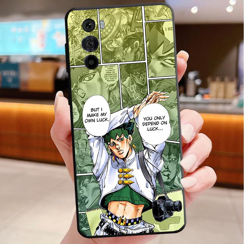 Чехол для телефона Motorola Edge 50 40 Pro 60 50 40 30 Ultra Neo Fusion Moto G85 G72 G53 G54 G84 G13 G32 JoJo's Bizarre Adventure
