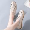 Women's Sandals Summer Genuine Leather Handmade Ladies Shoe Leather Sandals Women Flats Beach Shoes Retro Mother Shoes 43