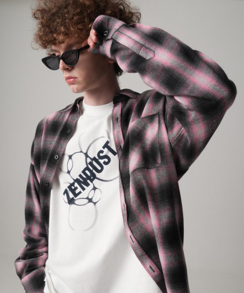 ZENDUST Michelle Check Shirt Black