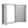BBQ Access Door, 610x610 mm Double Outdoor Kitchen Door, Stainless Steel Flush Mount Door, Wall Vertical Door with Recessed Handles , for BBQ Island,