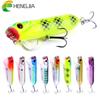 1pc Hengjia Topwater Fishing Bait Plastic Bionic Wobbler Fishing Tackle