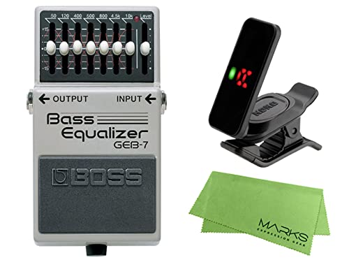 BOSS Bass Equalizer KORG Pitchclip 2 Marks Original Cross Set - GEB-7 + PC-2 +