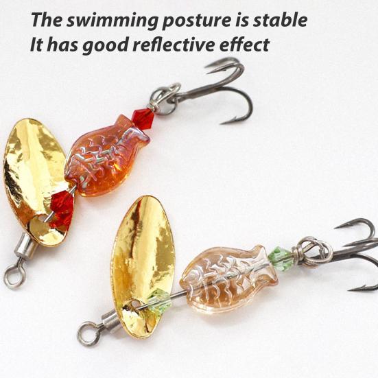 5 шт. Рыболовная блесна спиннербейт с тройными крючками, яркий цвет, компактная, портативная, рыболовные приманки, блесна, спиннербейты, набор