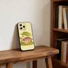 Осенний грибная лягушка Чехол для телефона Для iPhone 17,16,15,14,13,12,11 Plus,Pro Max,XS,Мягкий силиконовый черный чехол