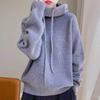  Autumn Women Sweaters High-Necked Pullover Tops Female Knitted Basic Tees Green Sweater