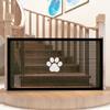 Secure Portable Pet Safety Gate For Doorways - Quick-Fold Mesh Fence For Small Dogs