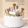 1PC Jewelry Container 360° Rotating Makeup Storage Box Desktop Makeup Organizer Cosmetic Brush Holder Eyebrow Pencil Holder