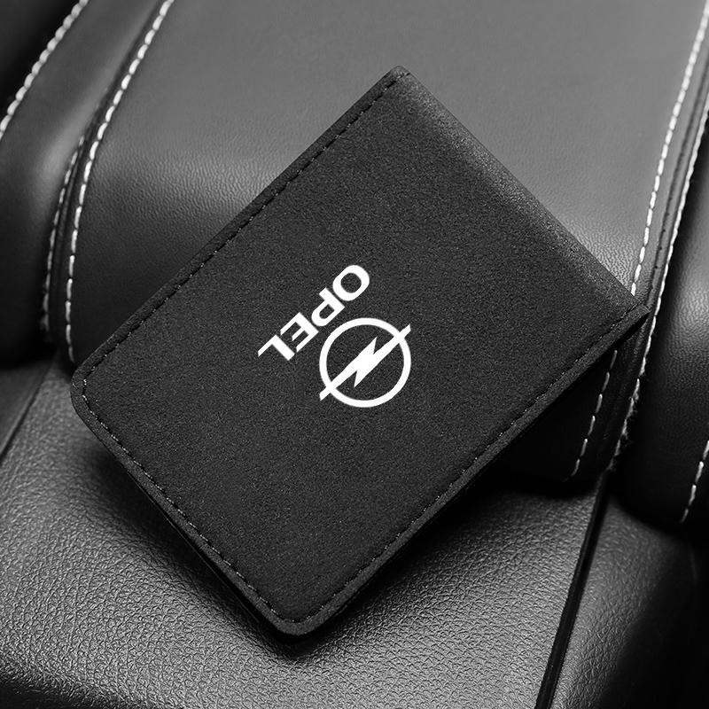 Car Driver License Wallet Holder Business Credit Card Cover Purse Bag For Opel Corsa Astra Insignia Vectra Zafira Meriva Mokka