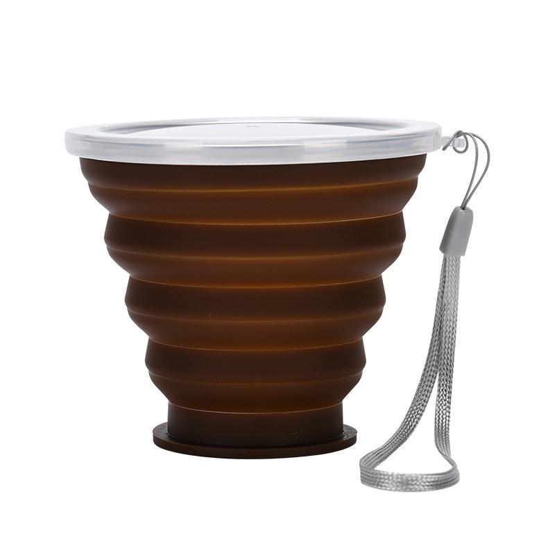 Портативный дорожный стакан из пищевого силикона: Складной и Легкий для переноски