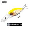 Kingdom Рыболовные приманки Fat Boy Плавающие воблеры U/T типа Lip Deep Diver Bait Lure Жесткие приманки Профессиональный воблер