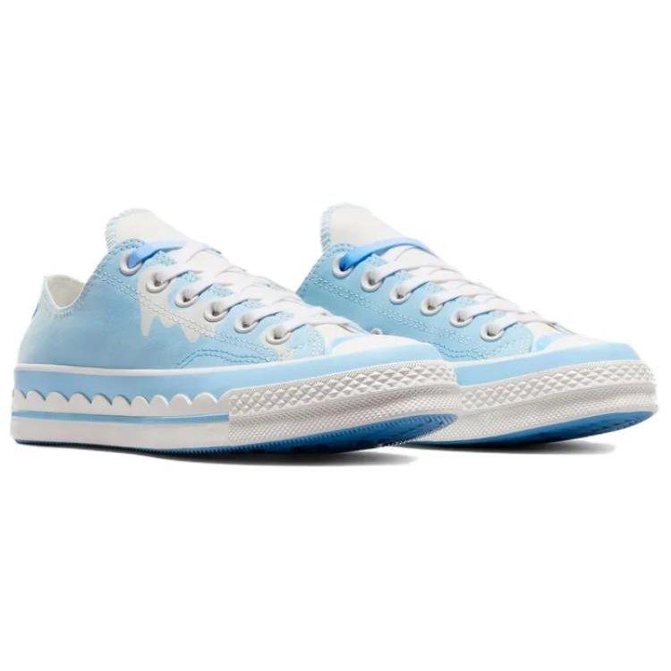 Converse 1970-е Освежающие Прочные Дышащие Низкие Кеды Женские кроссовки Синие A10948C