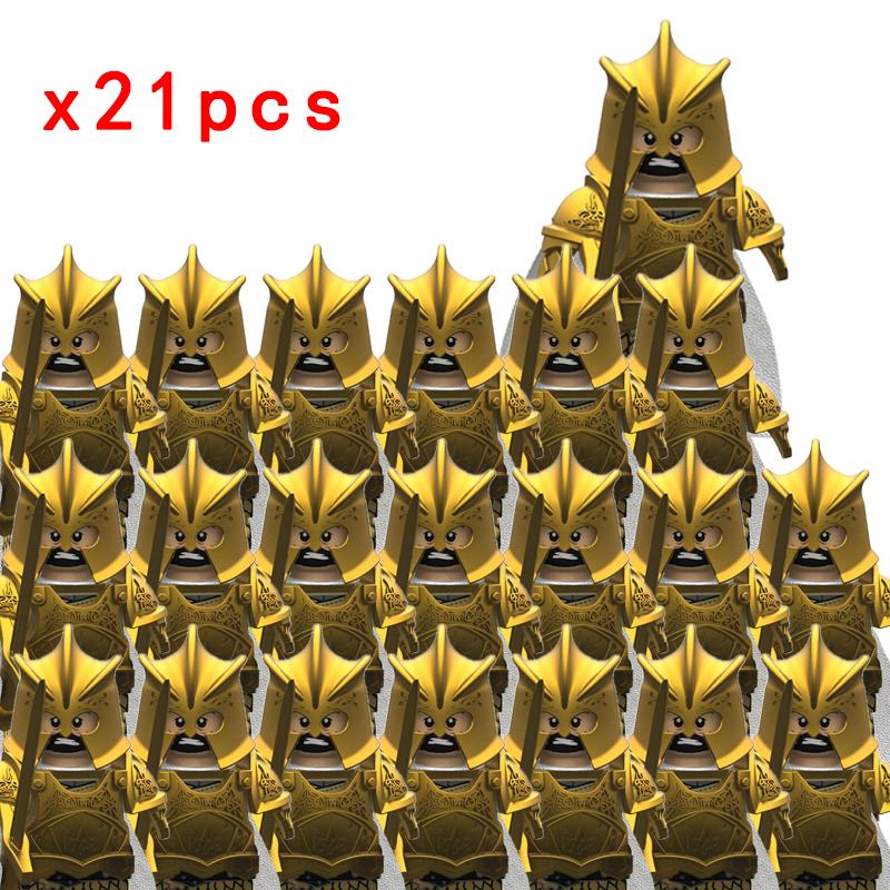 MOC Престолы Золотая Броня Воин Стражник Джейме Ланнистер Барристан Селми Мерин Трант Конструкторы Мини Экшн Фигурка Игрушки