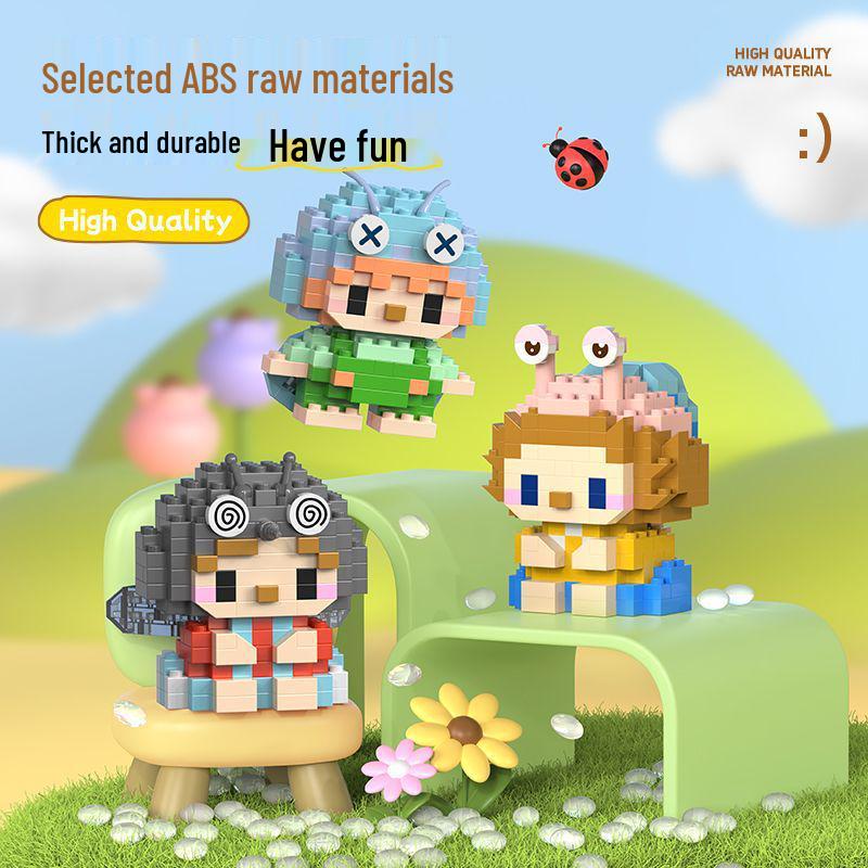 Trendy Anime Figurine Building Blocks Blind Box Toy - Compatible with LEGO, Ideal Gift for Elementary Students