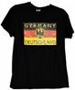 Мужская футболка B and C Collection Черная Германия Deutschland Графическая Короткий рукав M