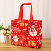 30PCS Santa Elk Snowflake Tote Bag Christmas Gift Bags Thickened Non-woven Printed Waterproof Bags Christmas Decoration Gifts