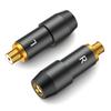 Okcsc A2DC To MMCX Conversion Headphone Jack A2DC To MMCX Compatible with Black Connector, Converter, (Male) (Female), Sennheiser, Audio-Technica SR9,