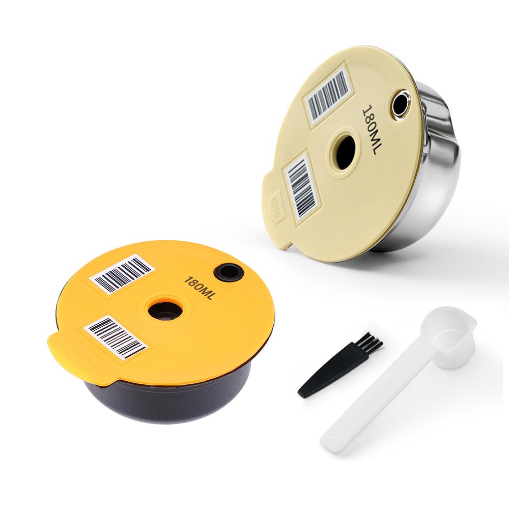 Многоразовые капсульные кофейные капсулы для машины BOSCH Tassimo Happy Vivy из нержавеющей стали, многоразовый фильтр для кофеварки 180 мл/220 мл