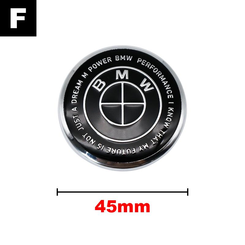 LKCW9 4.5cm Steering Wheel Emblem Sticker Steering Wheel Center Sticker For BMW E46 E90 F30 F20 F10 G20 G30 X1 X3 X5 M Interior Logo