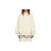 Essentials FW22 Eggshell Solid Color Pullover Fleece Hoodie Women Hoodies Eggshell-White FOGE-FW22-367