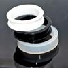 2pcs Supersize Flexible Silicone Double Flared Ear Tunnel Plug Ear Piercing Flesh Tunnel Ear Gauge Expander Stretchers Piercing