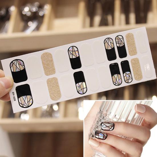 Ногти 22 шт. модные наклейки DIY мини самоклеящиеся блестящие маникюрные наклейки для салона