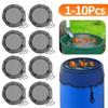 1-10 шт. сетчатый чехол для дождевых бочек, ведра для сбора воды, бак для сбора дождевых капель, сетка от комаров, защита воды