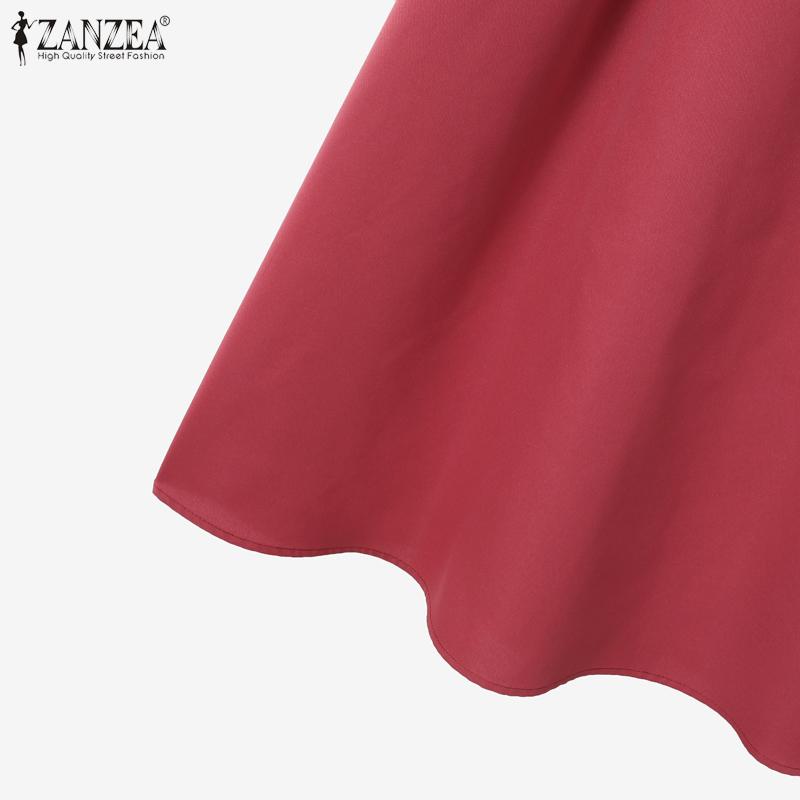 ZANZEA Женские блузки с рукавом 3/4 и юбки Летние костюмы-двойки