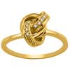 Gold Plated Ring 'Goddess' White Gold - 11x8 Mm