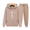 Autumn Winter Fashion Clothing Tracksuit Men 2 Piece Set Hoodies+Pants Sets Hoody Mens Sweatshirt Sport Joggers Sweatpants Suit