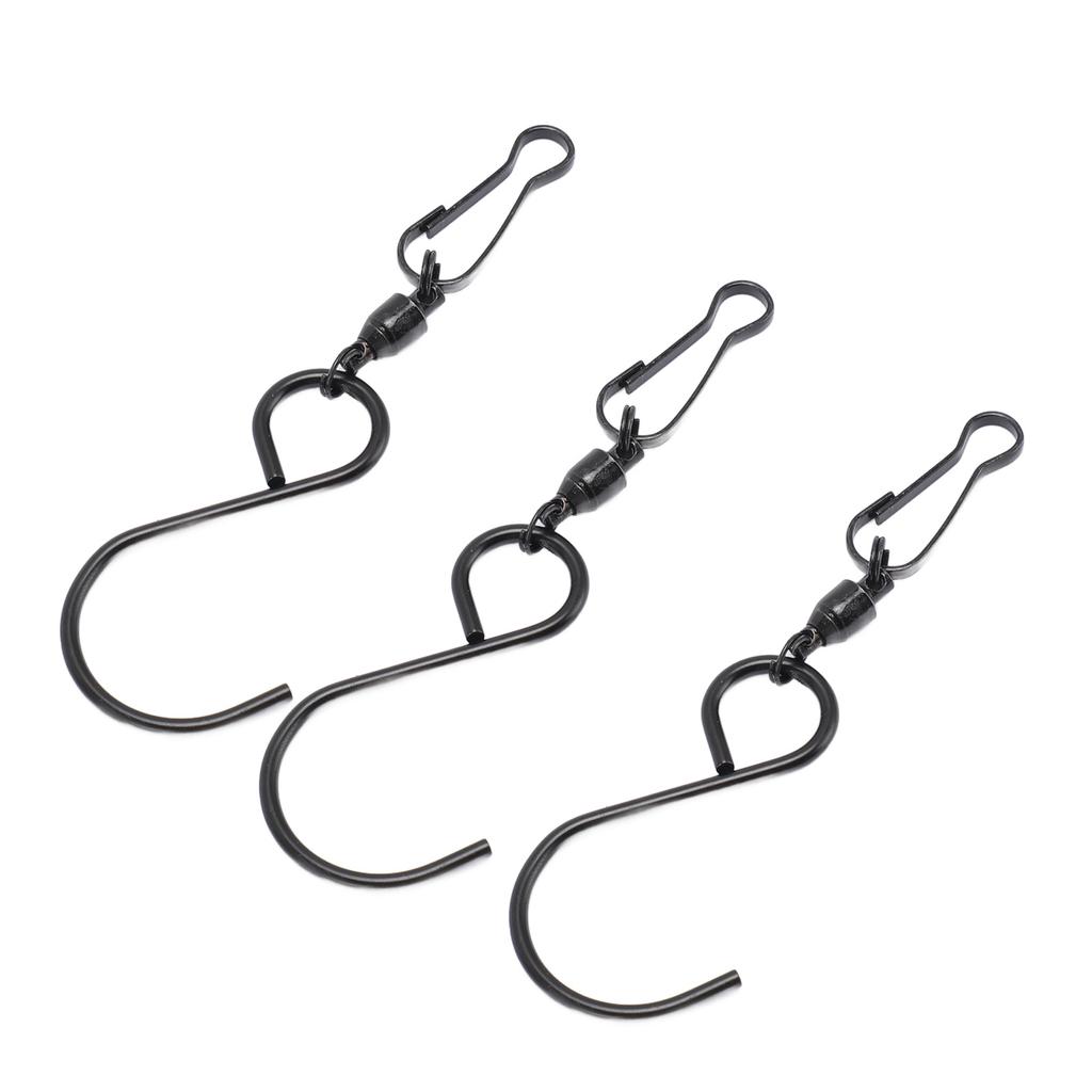20pcs Wind Spinner S Hook Clips 360 Degree Rotation 304 Stainless Steel Dual Clip Wind Spinners