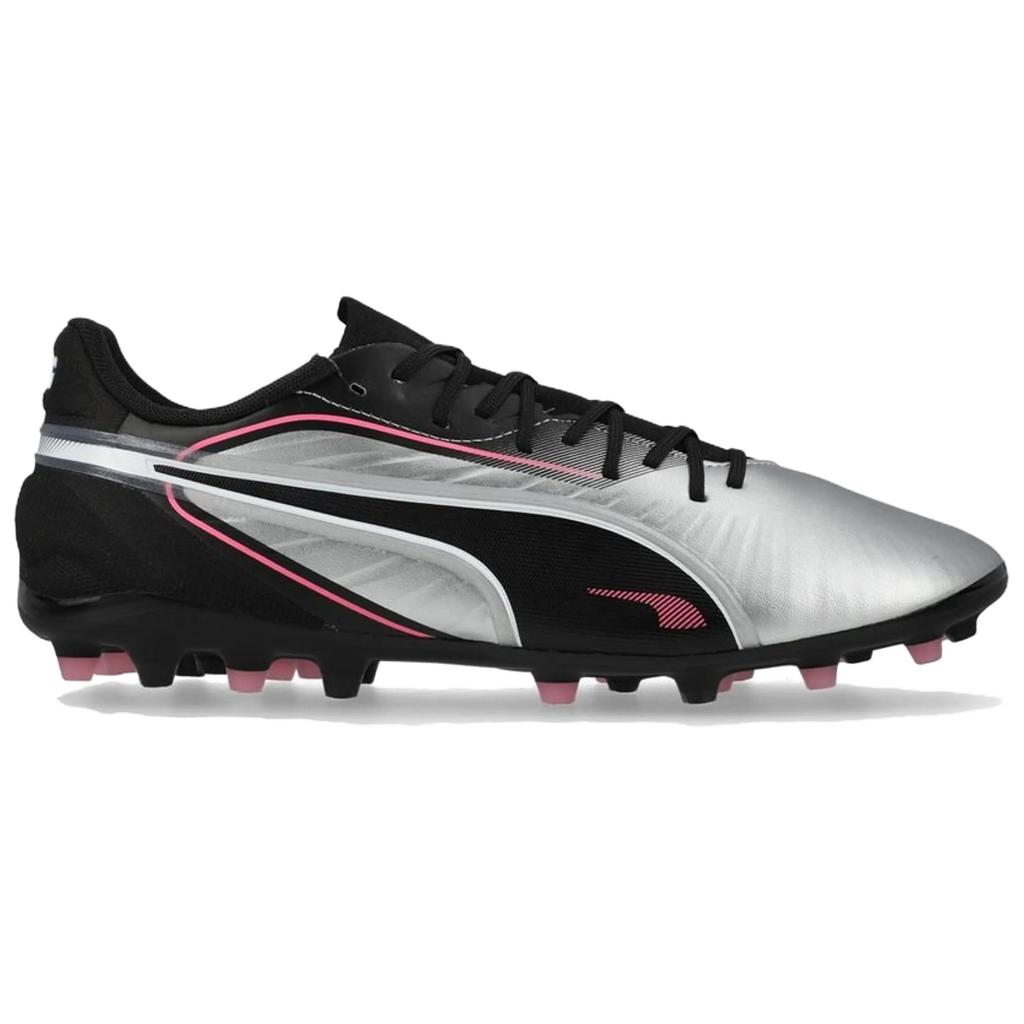 Puma King Match Модные Удобные Футбольные Бутсы Унисекс Кроссовки Серебристо-Серые 108319-02