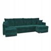 Bonito BIG Corner Sofa Bed Family Meble Corduroy Green