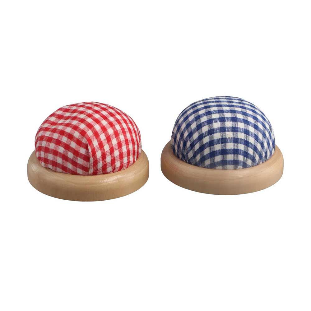 DIY Craft Wood Bottom Fabric Storage Sewing Accessories Pin Cushion Needle Pillow Needle Holder