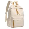 High-value Casual Backpack for Women with Versatile and Lightweight Schoolbags Simple Large Capacity Solid Color Backpack