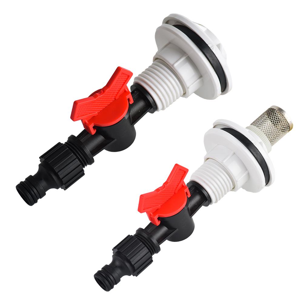 ПВХ переборка фитинг для резервуара с водой сменный кран дренажный кран соединитель для бочек с дождевой водой аквариумы пруды