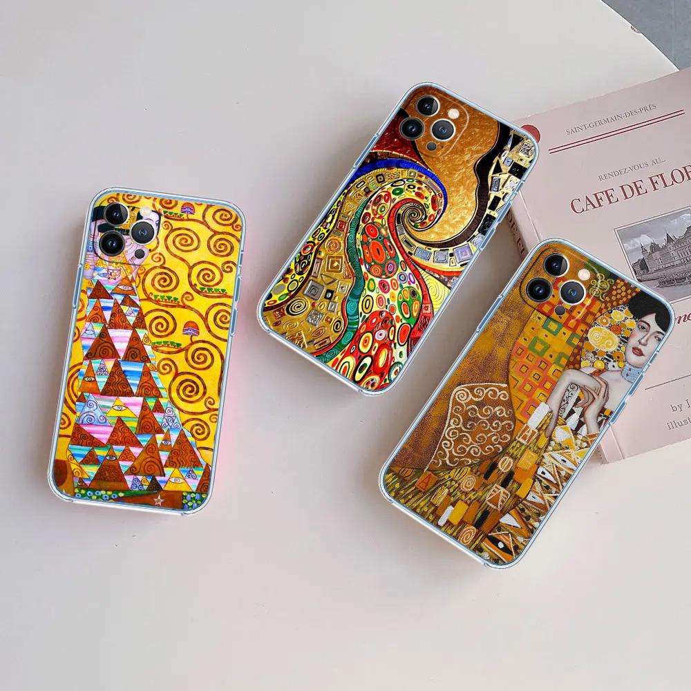 BF67 Густав Климт Прозрачный чехол из софтшелла для Motorola Moto Edge 20 30 40 50 S30 Fusion Ultra Pro Neo Lite + G200 G23