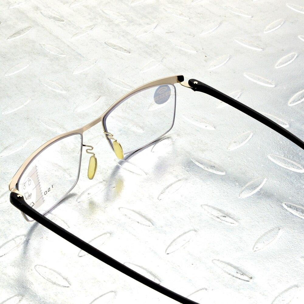 Очки для прогрессивного чтения из сплава, прямоугольник, простые деловые очки с многослойным покрытием, от +0,75 до +4, видимость вблизи и вдаль