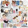 50 Pictures of British Novelist Jane Austen Graffiti Stickers Decorate Guitar Notebook Suitcase DIY Stickers