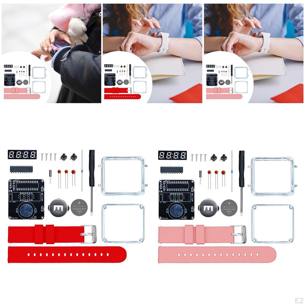 Набор для сборки электронных часов своими руками, физическая игрушка, практика пайки для образования