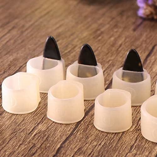 Alasum Guzheng Nails, White, Guzheng Protector Set, Koto Nail Picks, Finger Picks, Biwa, Stringed Instrument Practice