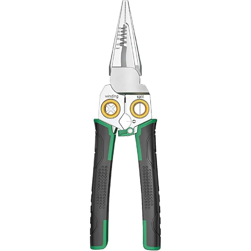 Инструменты для зачистки проводов с функцией измерения электричества, клещи для зачистки проводов 8 в 1 для резки и вытягивания проводов, кабельные ножницы для зачистки и