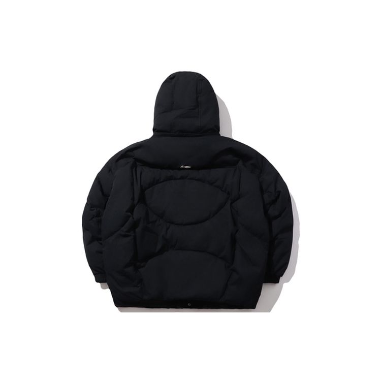 Li Ning CF Su Series Yao Bian Tian Mu Теплая куртка-пуховик с длинными рукавами унисекс верхняя одежда стандарт-черный AYMP161-2