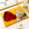 Аниме Горячий One-Punch Man Коврик для пола Спальня Гостиная Фланелевый Коврик для двери Нескользящий Домашний декор