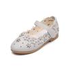 Girls' Leather Princess Shoes - 2023 Spring & Autumn Hollow Flower Design with Soft Soles