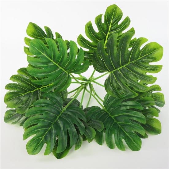 1Pc Artificial Monstera Simulation Plant Wedding Home Hotel Cafe Party Decor
