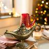 Vintage Aladdin Lamp Fairy Tale Home Desk Ornament Decor (Ancient Copper)